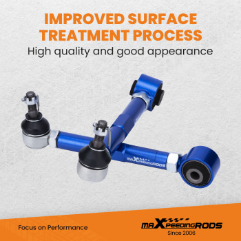 KIT DE BRAS DE CONTRÔLE DE PINCEMENT ARRIÈRE + JOINTS À ROTULE compatible pour LEXUS IS300